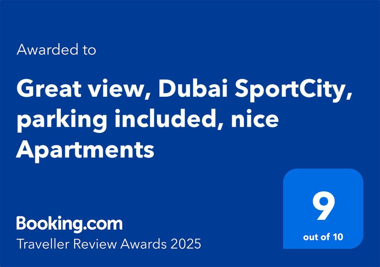 Great View, Dubai Sportcity, Parking Included, Nice Apartments Exterior photo